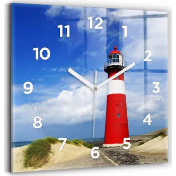 Hodiny Nástěnné hodiny Wallfluent, odstíny modré, 30 cm