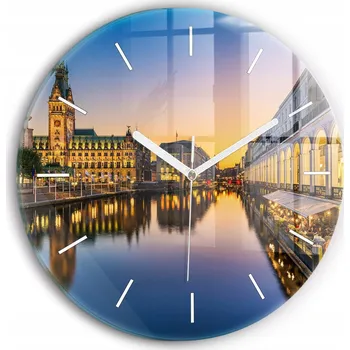 Hodiny Nástěnné hodiny Wallfluente růžové 30 cm