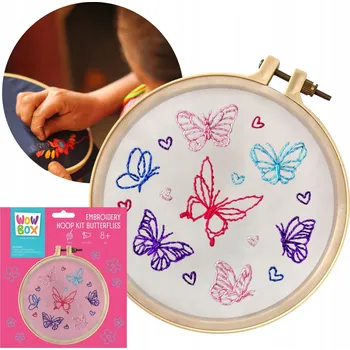 kreativní sada Wow Box - Motýli Sada na vyšívání, kreativní sada 8+