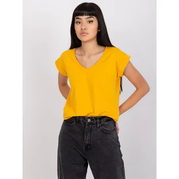 Dámské tričko Světle oranžové basic tričko Atlanta s krátkým rukávem RV-TS-7543.12X-light orange Velikost: XL
