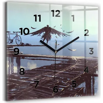 Hodiny Nástěnné hodiny Wallfluent modré 30 cm