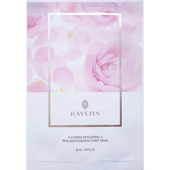 Pleťová maska HAYEJIN Cuddle of Flowers Pink Hydratační Pleťová Maska v Plátýnku – Sada 5 kusů
