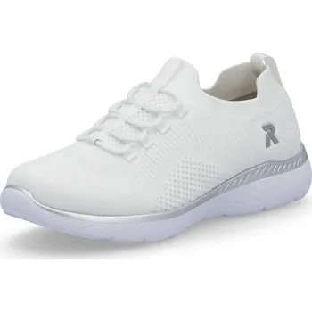 Dámské tenisky DÁMSKÉ TENISKY RIEKER M5074-80 BÍLÁ Barva: BÍLÁ, Velikost: 38