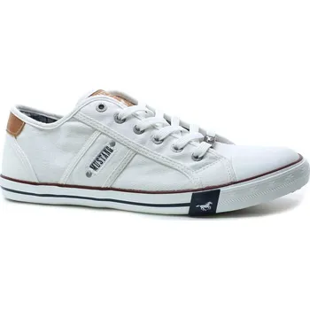 Pánské tenisky MUSTANG 4058-310-1 bílá, pánské plátěnky vel.43