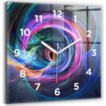 Hodiny Nástěnné hodiny Wallfluent fialové 30 cm