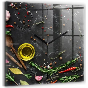 Hodiny Nástěnné hodiny Wallfluent černé 30 cm