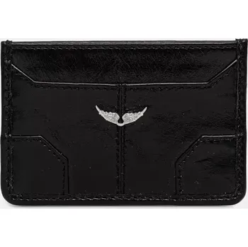 Peněženka Kožené pouzdro na karty ZADIG&VOLTAIRE černá barva, LWBA02517 LWBA02517.19W.001 99X, vel. ONE SIZE