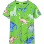 CHLAPECKÉ TRIČKO S DINOSAURY HC9340 VELIKOSTI 98-128 Velikost: 104, Barva: Zelená
