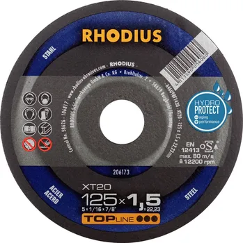 Rhodius 206173 řezný kotouč rovný 125 mm 1 ks ocel