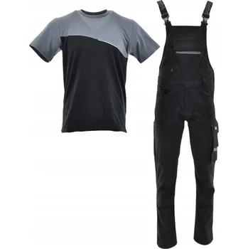 Pracovní obuv Dlouhé pracovní kalhoty s laclem Sara ELASTICKÉ + Tričko ACTIFLEX vel. 60