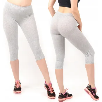Dámské legíny Dámské 3/4 legíny Capri Legíny na nohy LAEMI 458 šedé XXL