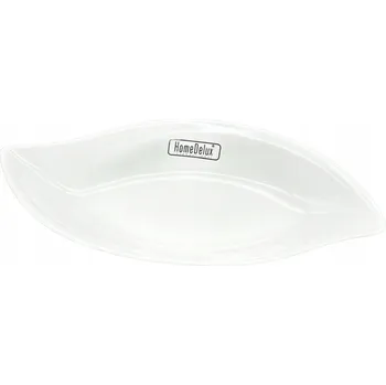 Talíř PORCELÁNOVÝ BÍLÝ TALÍŘ / MÍSA NA JEDNOHUBKY A CHUŤOVKY 25x12x3,6 cm