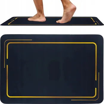 Koupelnová předložka Koupelnová předložka z kaučuku, vícebarevná, protiskluzová, 60x40 cm