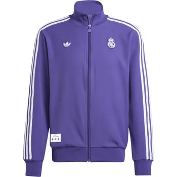 adidas Real Madrid Terraces Icon Tracksuit Top Unity Purple S