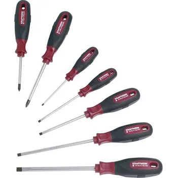 Ruční nářadí KRAFTWERKTOOLS Sada šroubováků ploché + PZ ergokraft 7ks PROFI Line