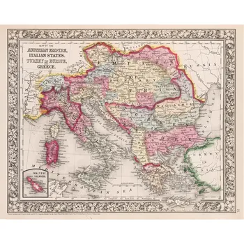 Kartografie PRAHA, a. s. Mapa Rakouské císařství – Mitchell