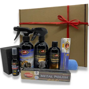 Motokosmetika Autosol Dárková sada na čištění motorky a koženého příslušenství
