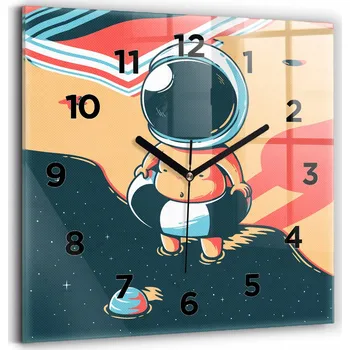 Hodiny Nástěnné hodiny Wallfluent modré 30 cm