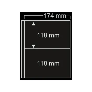 Obal pro sběratelský předmět SAFE Listy Compact, s 2 poli v rozměru 118×174 mm - 5 kusů v balení