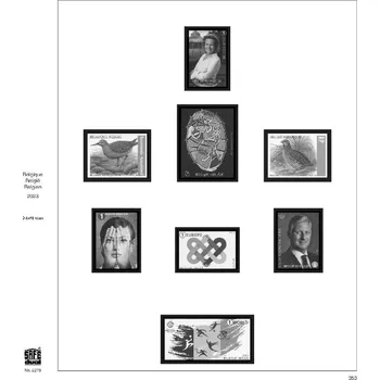 Obal pro sběratelský předmět Předtištěné listy SAFE Dual - Belgie 2023