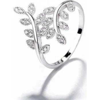 Prsten Stříbrný prsten z větviček zirkonový KESIA Velikost:8 (EU: 57-58) Ag/; ≤2,29 g 10058_8