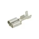 MTA Faston: plochý 6,3mm zásuvka 1÷2,5mm2 krimpovací přímý mosaz