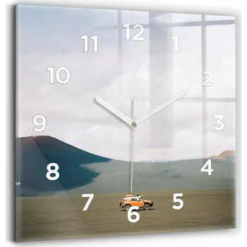 Hodiny Nástěnné hodiny Wallfluent oranžové 30 cm