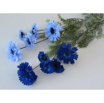 umělá květina Umělé květy - Chrpa SVĚTLE MODRÁ