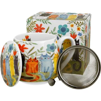 Hrnek Duo Kočičí svět, porcelán, 430 ml