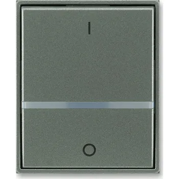 Elektroinstalační materiál Kryt vypínače dvojpólového ABB Time, Time Arbo 3558E-A00655 34 antracitová