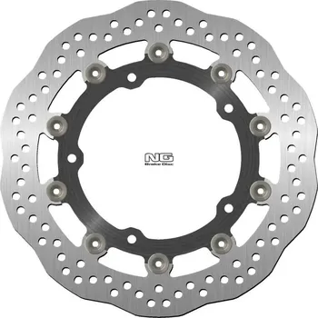 Brzda pro motocykl NG přední brzdový kotouč KAWASAKI Z 650 '17-'22, Z 900 '16-'20 (300X142,2X5,0MM) (5X10,5MM) plovoucí WAVE (ALU střed)