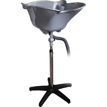 Kadeřnické křeslo Salon Komplet Mycí mísa přenosná BD-71 stříbrná