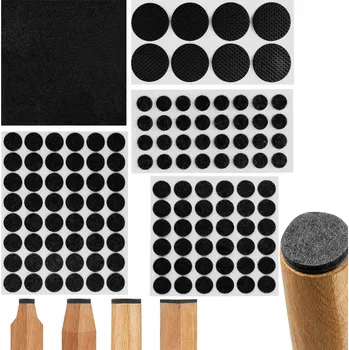 Podložka pod nábytek SAMOLEPICÍ PLSTĚNÉ PODLOŽKY POD ŽIDLE, PLST , SADA 125 KS