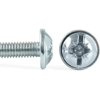 Spojovací materiál Šroub půlk. hl. s límcem (okrasný) kříž ZB, DIN 967 - M3x6