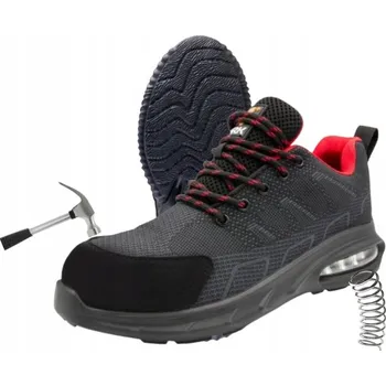 Pracovní obuv PRACOVNÍ POLOBOTKY OCHRANNÉ BOZP SPORTOVNÍ LEHKÉ POHODLNÉ s OCELOVOU ŠPIČKOU vel. 40
