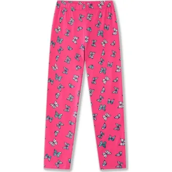 Dívčí legíny Wolf S2552B vel. 104-134 růžové s motýlky