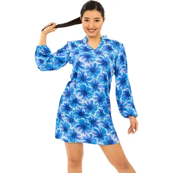 Dámské šaty Himalife Košilové šaty Shira - tyrkysová Velikost: XXL - Móda pro plnoštíhlé, Oblečení nadměrné velikosti