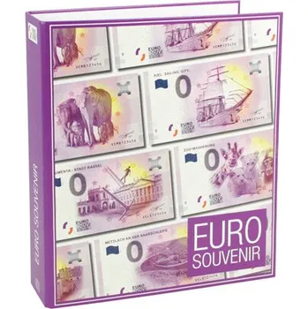 Obal pro sběratelský předmět SAFE Album Německé 0€ bankovky, s potiskem, s 59 listy na 0€ bankovky 2019