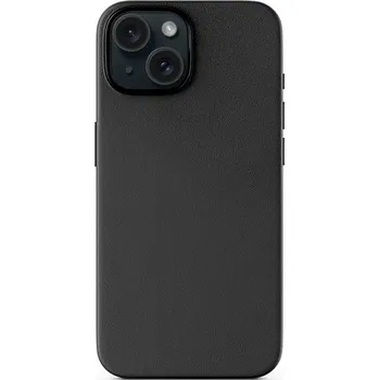 Telefonní příslušenství Epico Mag+ kožený kryt iPhone 16 Plus - černá