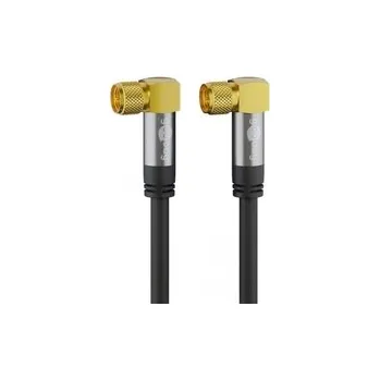 Anténní kabel Připojení antény FF SAT Black Angle Goobay 3m