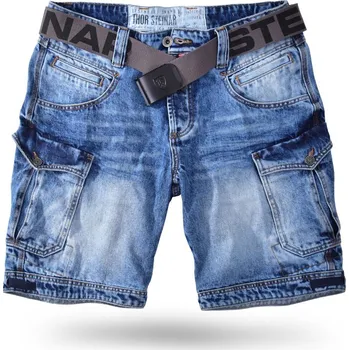 Pánské kraťasy Thor Steinar - jeans kraťasy STAHLHEIM II denim-lightblue Barva: denim světle modrá, Vel: L