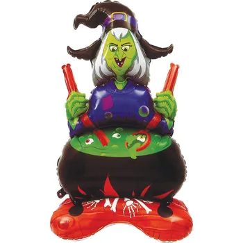 Party dekorace Balónková čarodějnice 110 cm Halloween