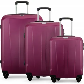 PUCCINI Sada cestovních kufrů ABS na kolečkách 3v1 ABS03 3B