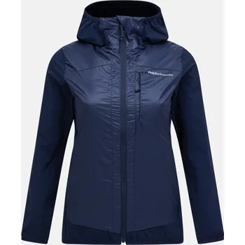 Dámská větrovka BUNDA PEAK PERFORMANCE W RADIANCE HYBRID HOOD BLUE SHADOW