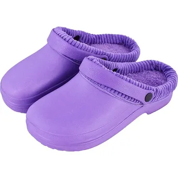 Dámské pantofle Pantofle krox dámské zateplené fialové (dámské pantofle)