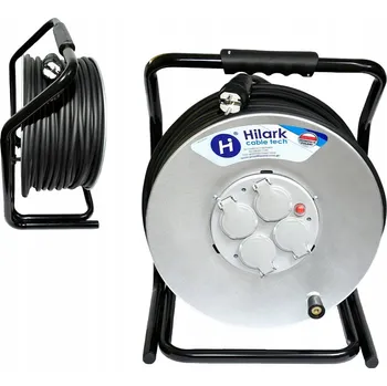 Napájecí kabel PRODLUŽOVACÍ KABEL NA KOVOVÉM BUBNU H07RN-F 3x2,5 GUMOVÝ ODOLNÝ 15m