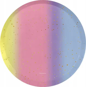 Talíř PAPÍROVÉ TALÍŘKY CANDY GALAXY na oslavu, 18 cm, 8 ks