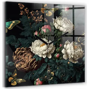 Hodiny Nástěnné hodiny Wallfluent černé 30 cm