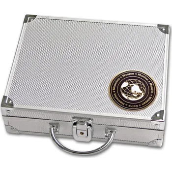 Obal pro sběratelský předmět SAFE Hliníkový kufřík na mince, se 6 platy dle vlastního výběru