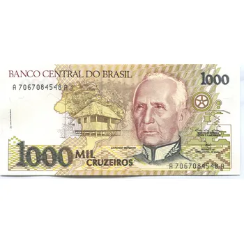 BRAZÍLIE. 1.000 cruzados (1990-1991). Pi.229a.